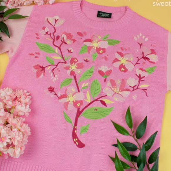 Morning Witch Sweaters - Morningwitch Morning Witch Sakura Cherry Blossom Sweater